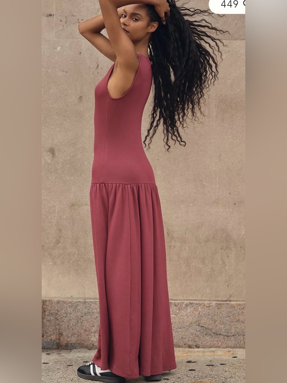 Daily Practice by Anthropologie Sleeveless Drop-Waist Midi Dress XL - Picture 2 of 5